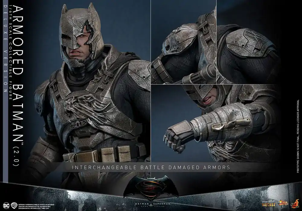 Batman v Superman: Dawn of Justice Movie Masterpiece Figurka Akcji 1/6 Armored Batman 2.0 (Deluxe Version) 33 cm zdjęcie produktu