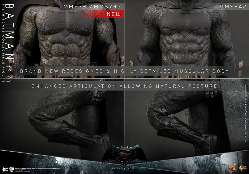 Batman v Superman: Świt Sprawiedliwości Movie Masterpiece Figurka Akcji 1/6 Batman 2.0 32 cm zdjęcie produktu