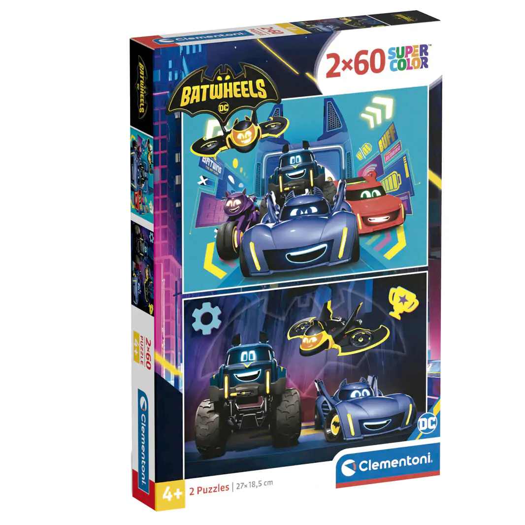 DC Comics Batwheels puzzle 2x60 elementów zdjęcie produktu