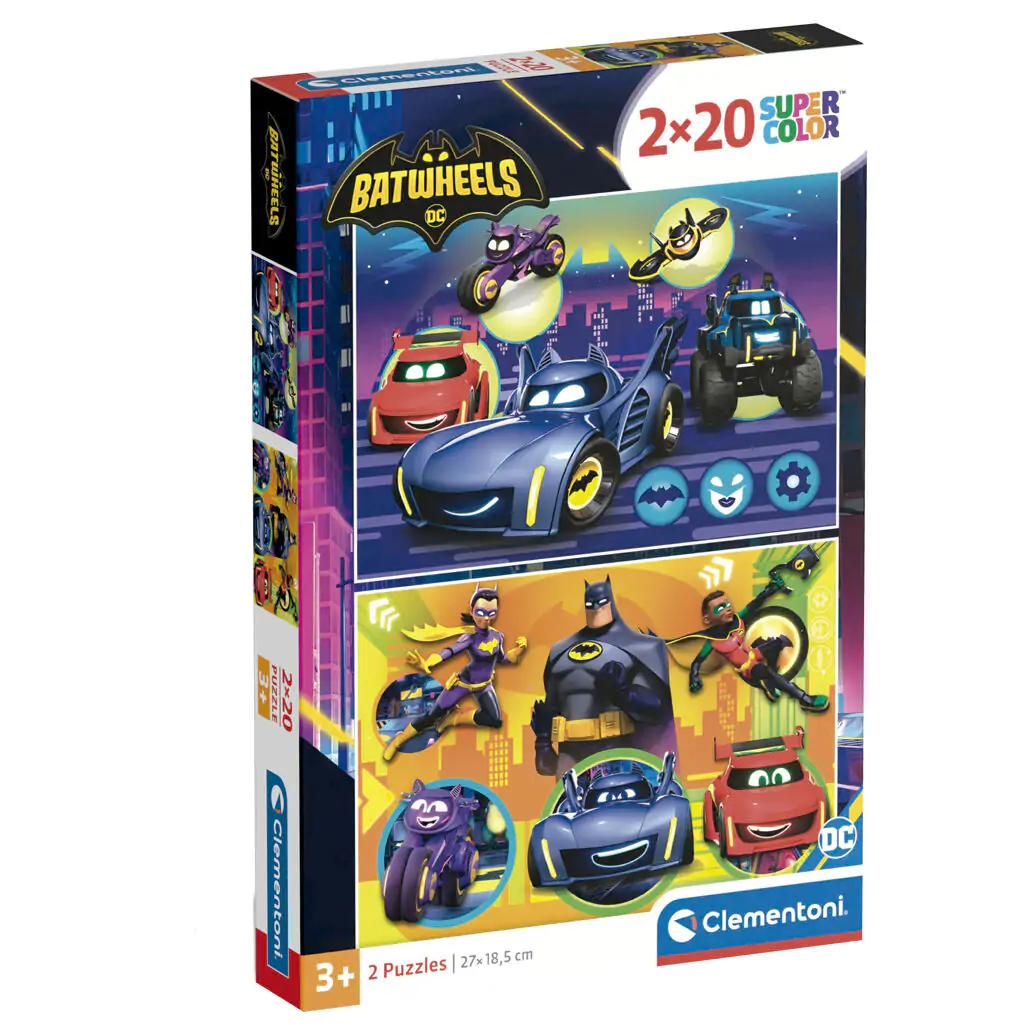 DC Comics Batwheels puzzle 2x60 elementów zdjęcie produktu