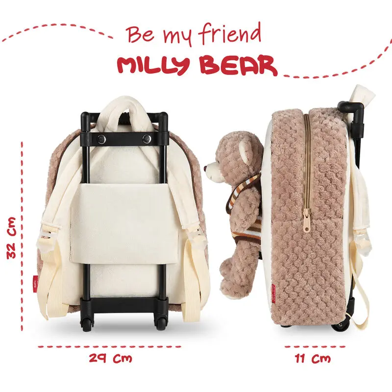 Bear Milly wózek z pluszową zabawką 38cm zdjęcie produktu