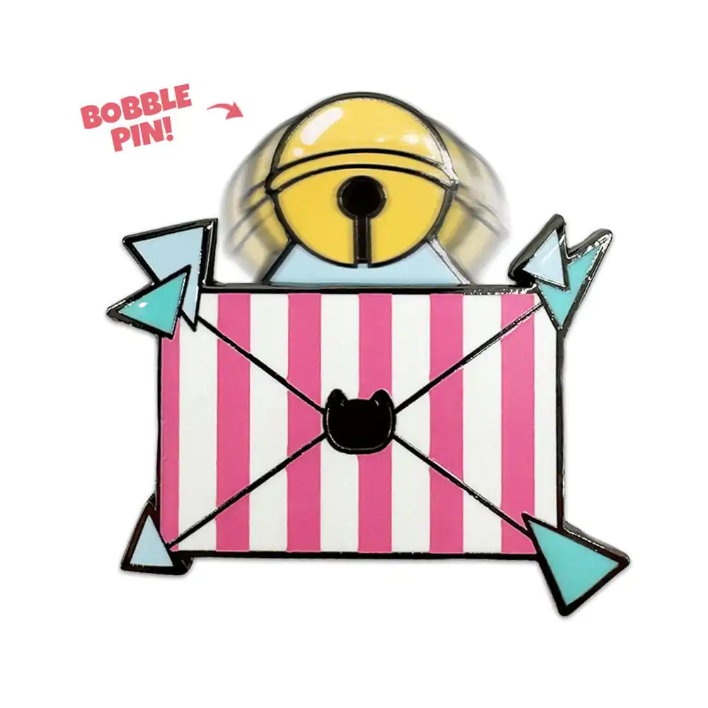 Bee and PuppyCat Bobble Pin Badge Letter 5 cm - przypinka z ruchomą główką zdjęcie produktu