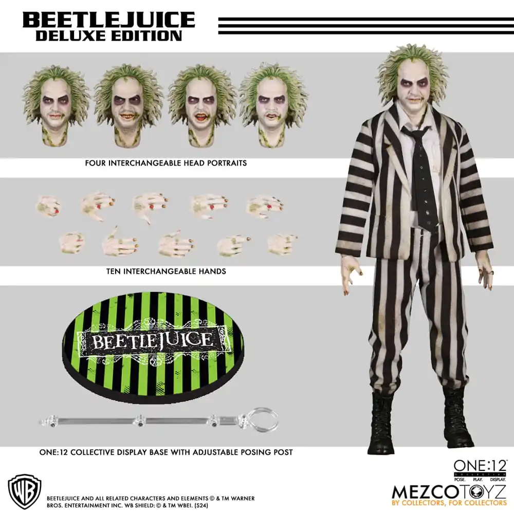 Figurka Akcji Beetlejuice 1/12 Beetlejuice Deluxe Edition 18 cm zdjęcie produktu