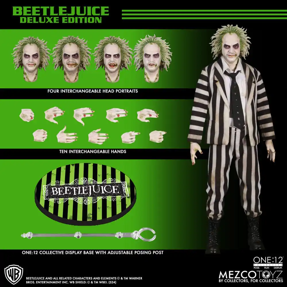 Figurka Akcji Beetlejuice 1/12 Beetlejuice Deluxe Edition 18 cm zdjęcie produktu