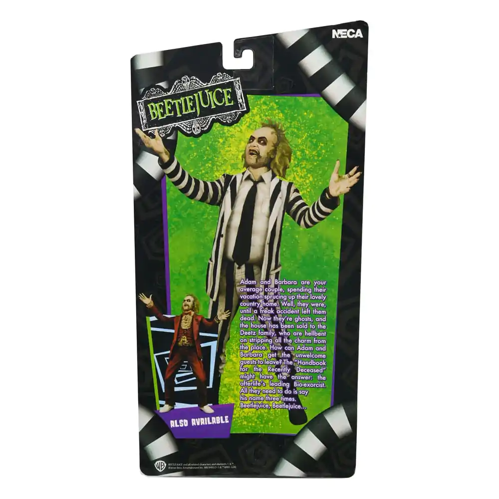 Beetlejuice 1988 Figurka Akcji Beetlejuice Czarno-Biały Garnitur w Paski 18 cm zdjęcie produktu