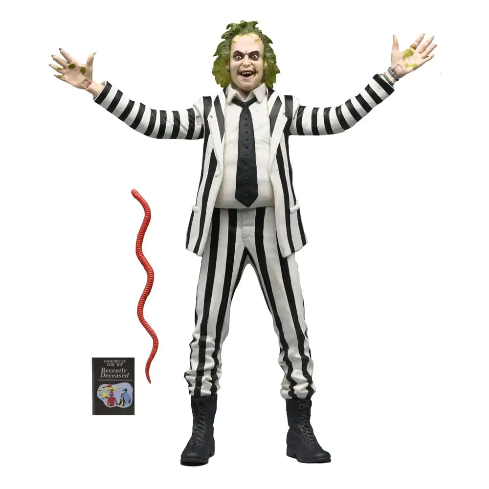 Beetlejuice 1988 Figurka Akcji Beetlejuice Czarno-Biały Garnitur w Paski 18 cm zdjęcie produktu