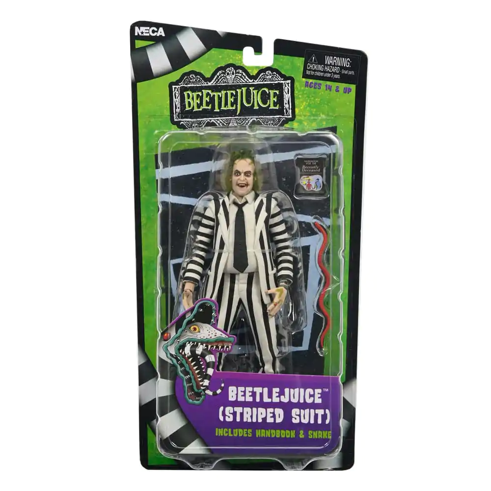 Beetlejuice 1988 Figurka Akcji Beetlejuice Czarno-Biały Garnitur w Paski 18 cm zdjęcie produktu