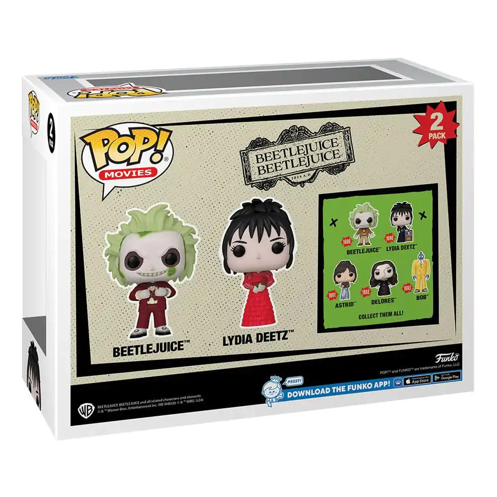 Beetlejuice 2 Funko POP! Animation Figurki winylowe 2-Pack Beetlejuice & Lydia Deetz 9 cm zdjęcie produktu