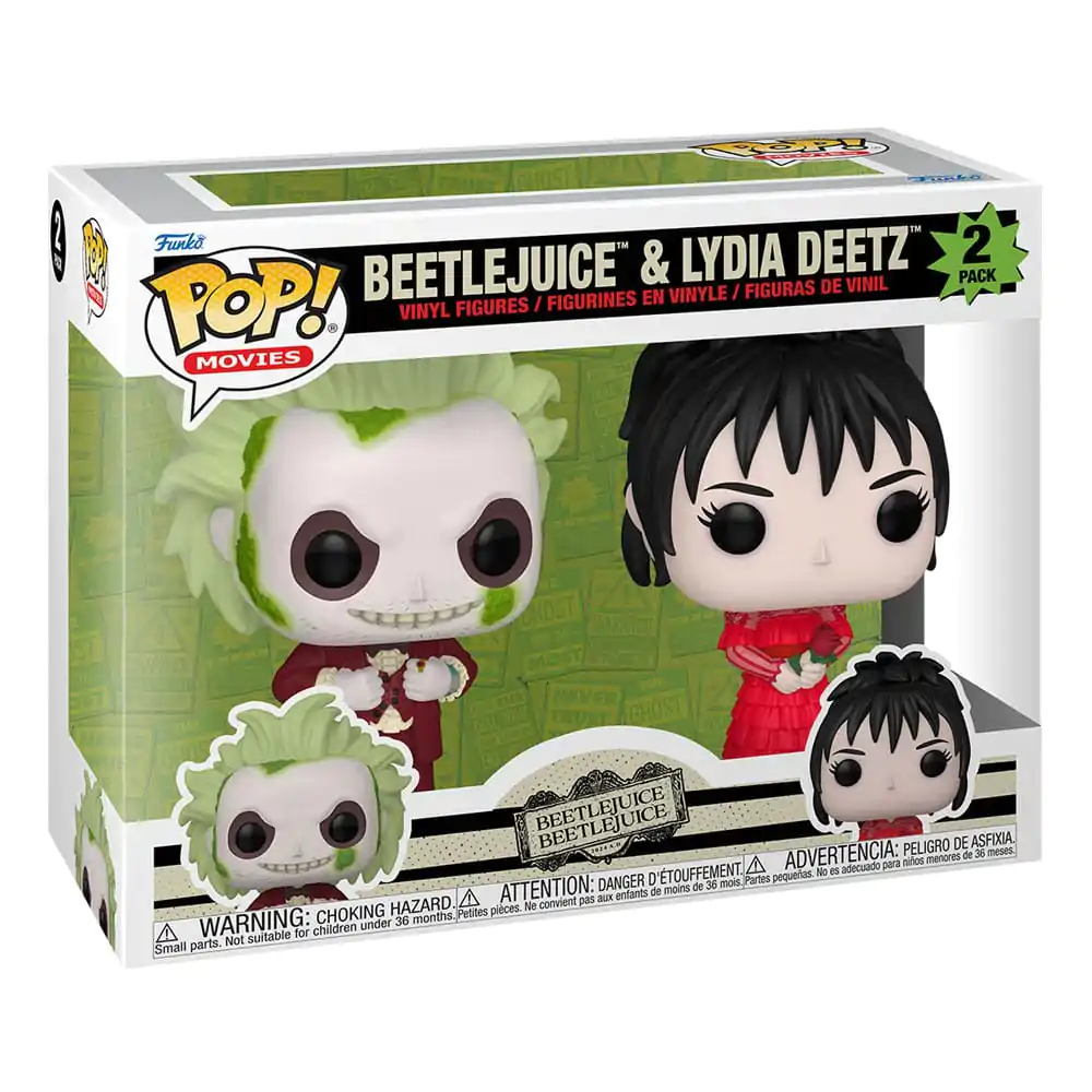 Beetlejuice 2 Funko POP! Animation Figurki winylowe 2-Pack Beetlejuice & Lydia Deetz 9 cm zdjęcie produktu