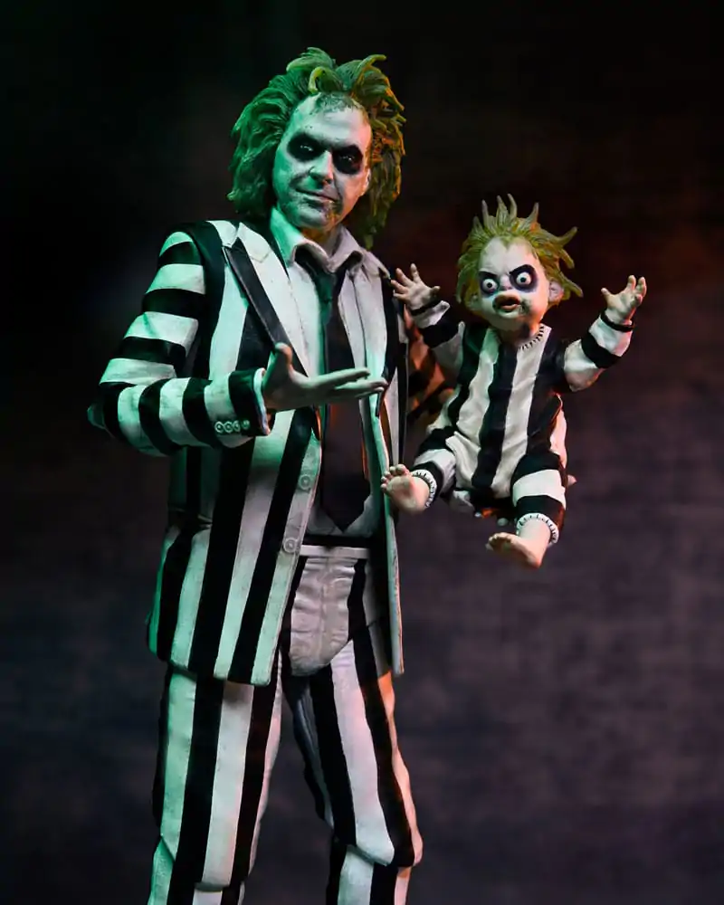 Beetlejuice Beetlejuice Figurka Akcji 7 cali Ultimate Striped Suit Beetlejuice 18 cm zdjęcie produktu