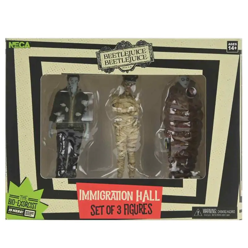 Beetlejuice Beetlejuice Sala Imigracyjna Zmumifikowany Oficer Imigracyjny, Richard & Anaconda Man pack 3 figurki 10cm zdjęcie produktu