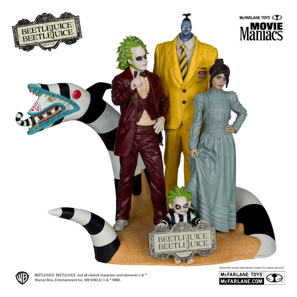 Beetlejuice Beetlejuice Movie Maniacs Zestaw 4 szt. statuetek PVC 15 cm zdjęcie produktu