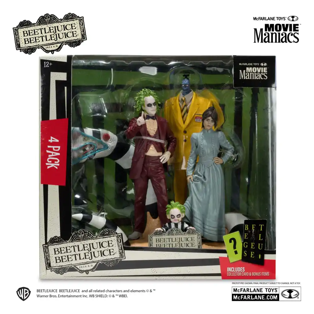 Beetlejuice Beetlejuice Movie Maniacs Zestaw 4 szt. statuetek PVC 15 cm zdjęcie produktu