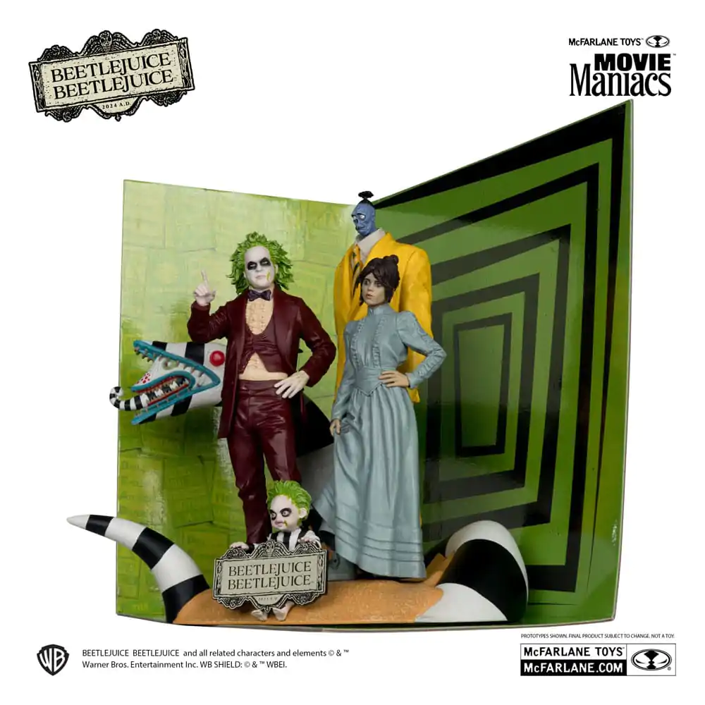 Beetlejuice Beetlejuice Movie Maniacs Zestaw 4 szt. statuetek PVC 15 cm zdjęcie produktu