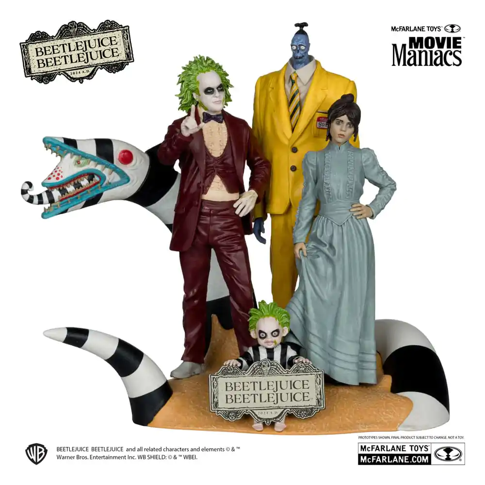 Beetlejuice Beetlejuice Movie Maniacs Zestaw 4 szt. statuetek PVC 15 cm zdjęcie produktu