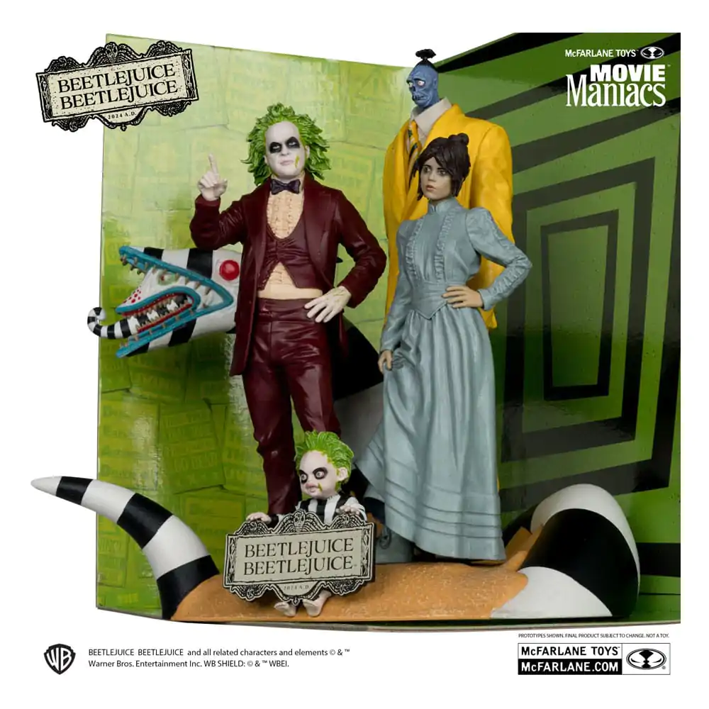 Beetlejuice Beetlejuice Movie Maniacs Zestaw 4 szt. statuetek PVC 15 cm zdjęcie produktu