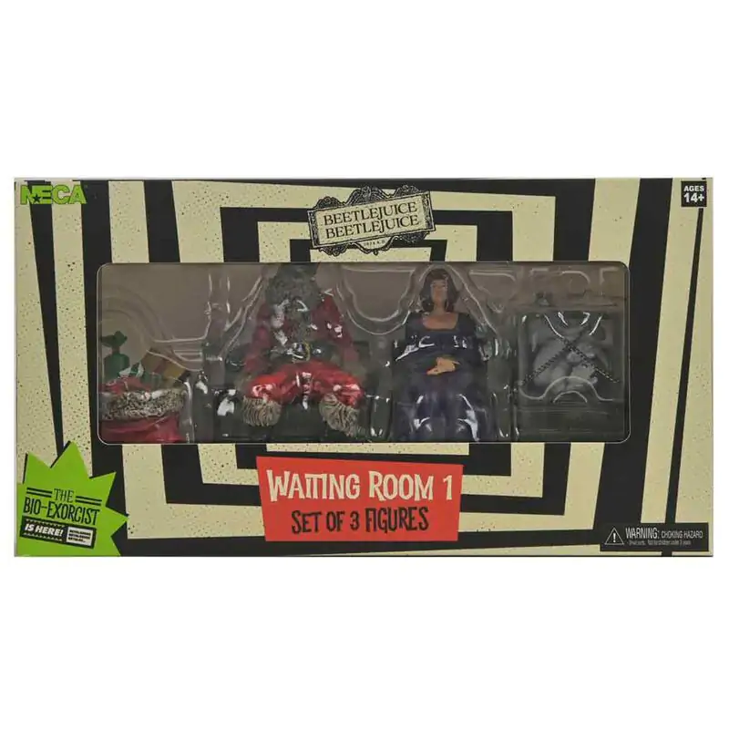 Beetlejuice Beetlejuice Waiting Room Delia, Escape Artist & Mummified Santa pack 3 figurki 7,5 cm zdjęcie produktu