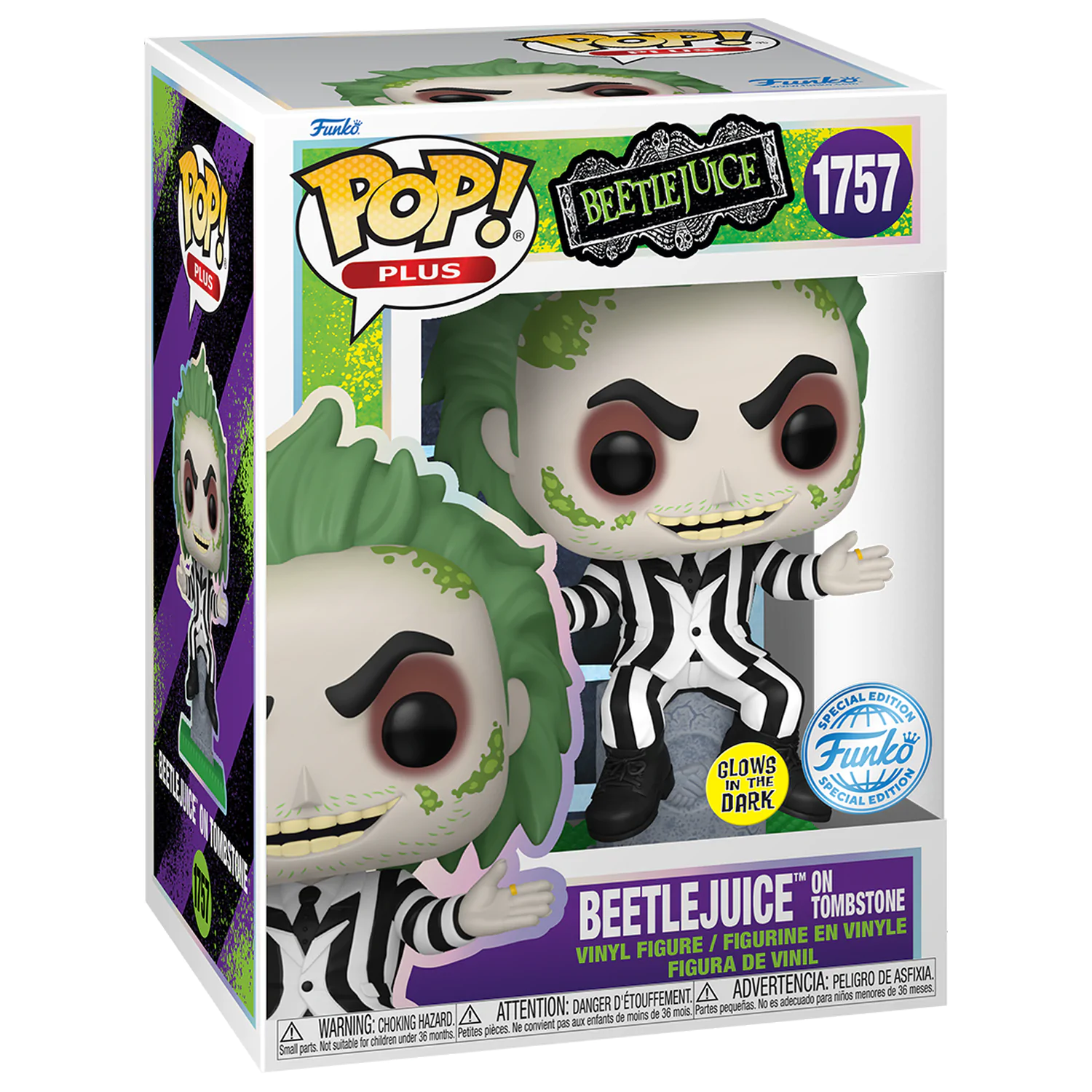 Beetlejuice Funko POP! Movies Figurka winylowa BTLJCE na kamieniu (GW) Exclusive 9 cm zdjęcie produktu