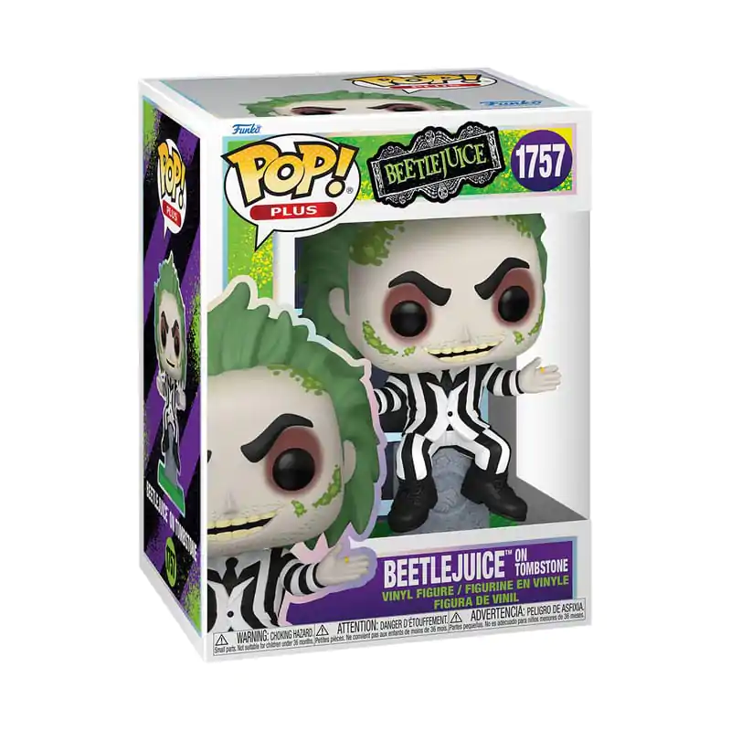 Beetlejuice Funko POP! Plus Movies Figurka winylowa Beetlejuice z nagrobkiem 9 cm zdjęcie produktu