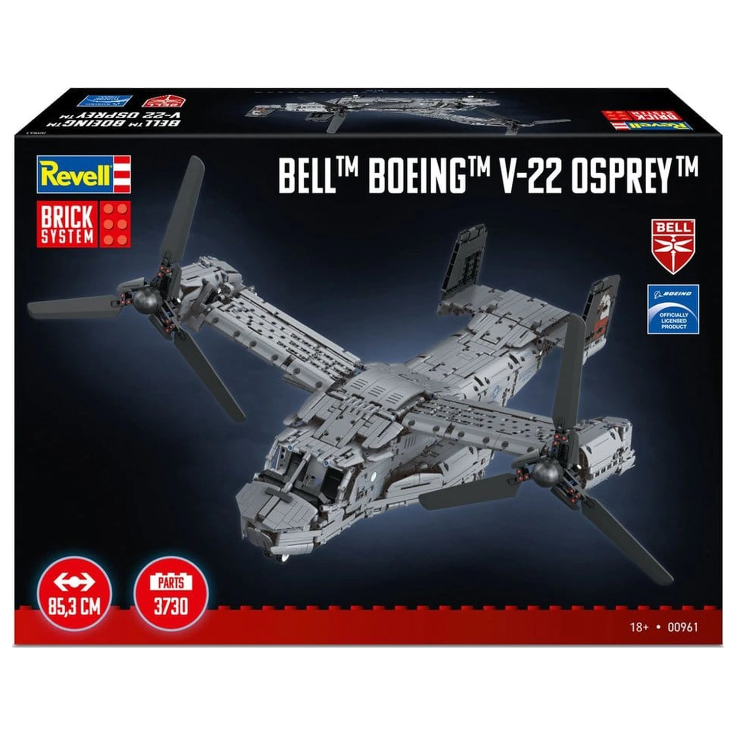 Bell Boeing Brick System Zestaw Konstrukcyjny V-22 Osprey 68 cm zdjęcie produktu
