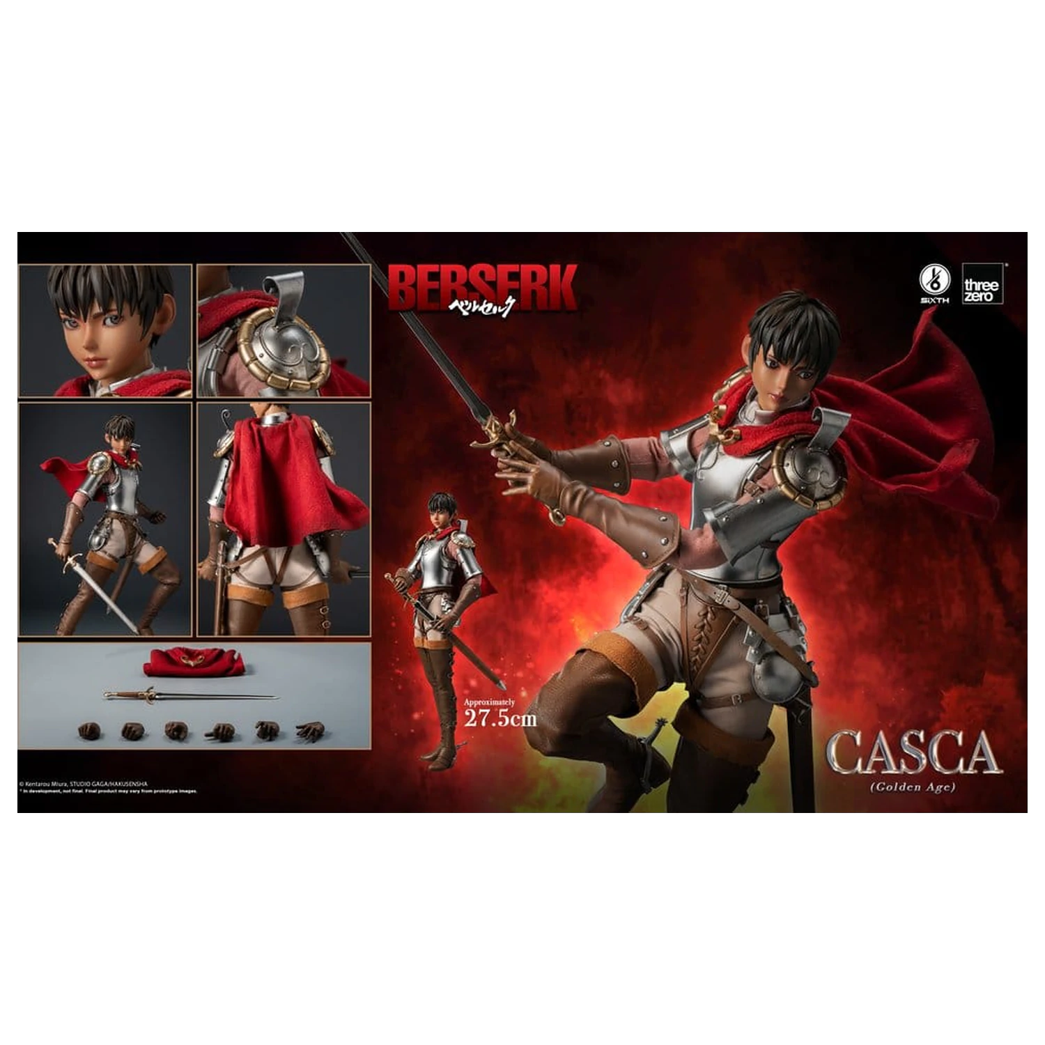 Berserk figurka akcji 1/6 Casca (Golden Age) 28 cm zdjęcie produktu