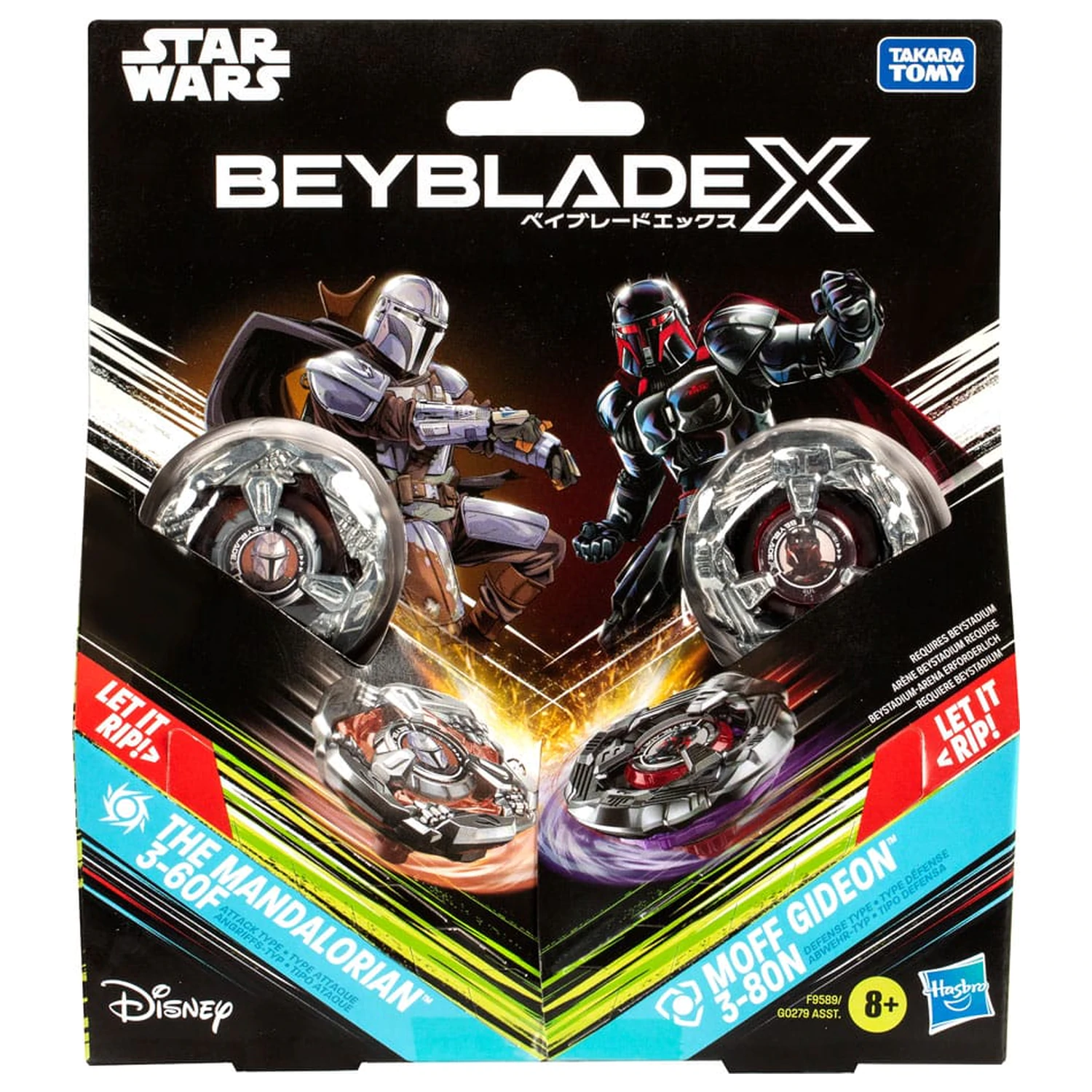 Beyblade X i Star Wars Collab The Mandalorian 3-60F vs. Moff Gideon 3-80N zdjęcie produktu