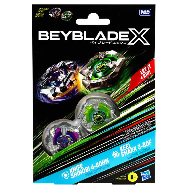 Beyblade X Beat Tyranno 4-70Q & Knife Shinobi 4-80HN gra zdjęcie produktu