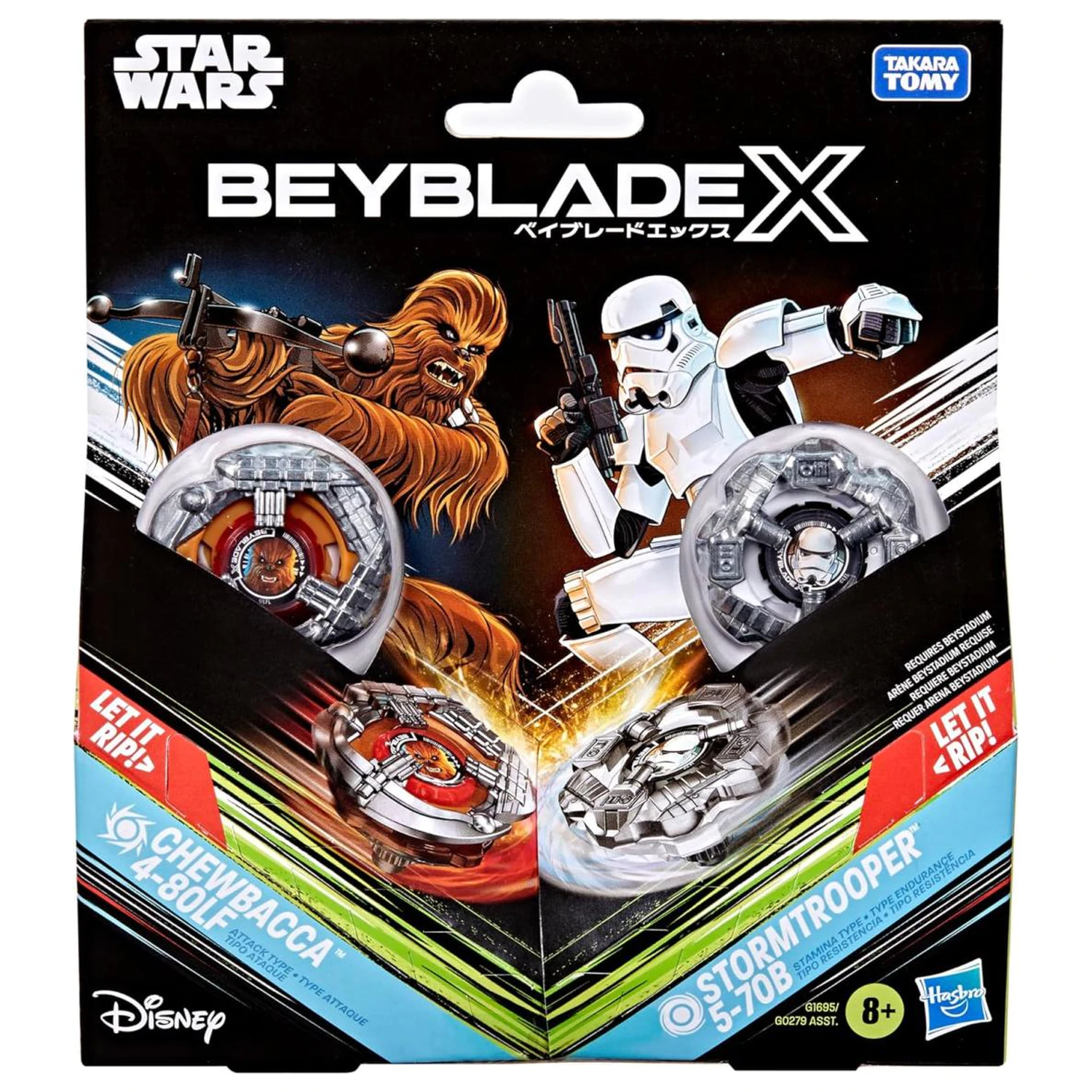 Beyblade X Chewbacca 4-80LF i Stormtrooper 5-70B zdjęcie produktu