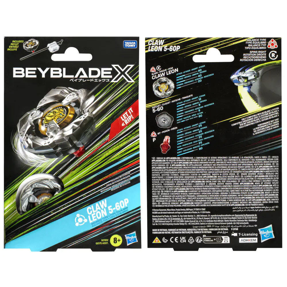 Beyblade X Claw Leon 5-60P Zestaw startowy gry zdjęcie produktu
