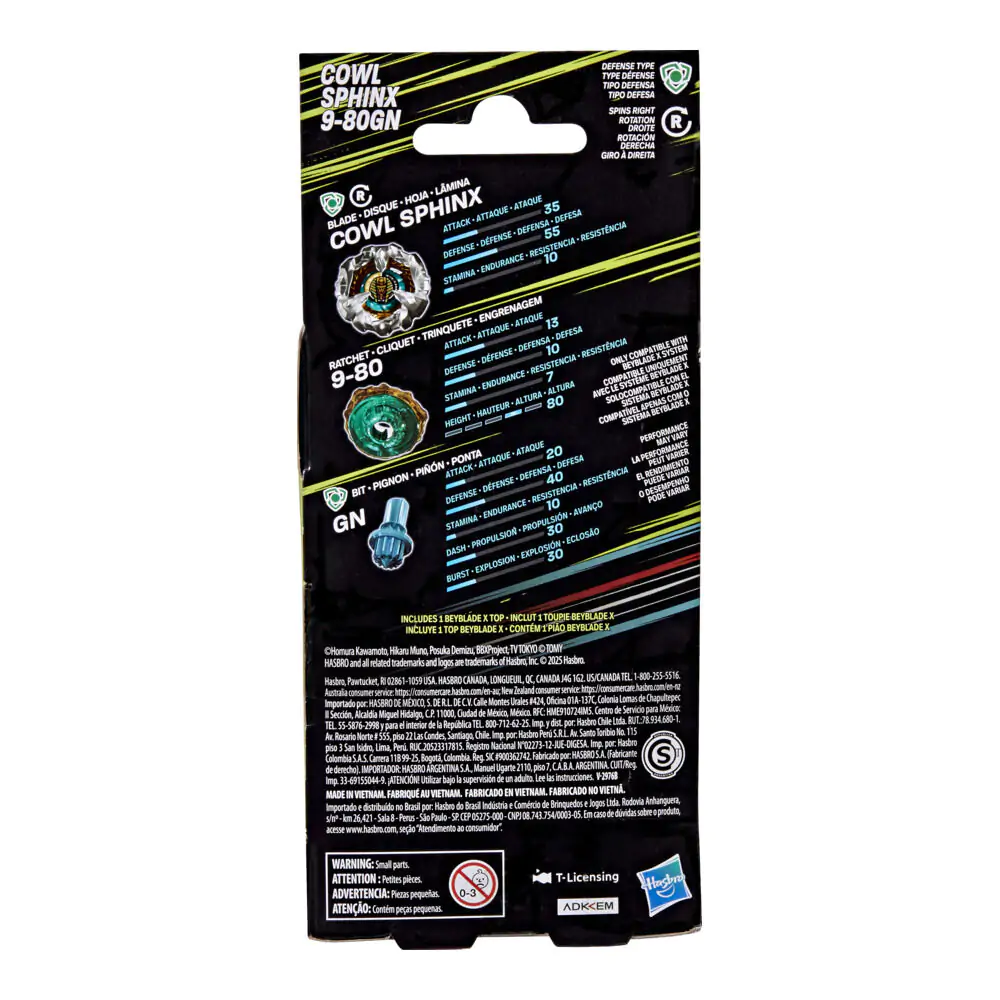 Beyblade X  Cowl Sphinx 9-80GN gra zdjęcie produktu