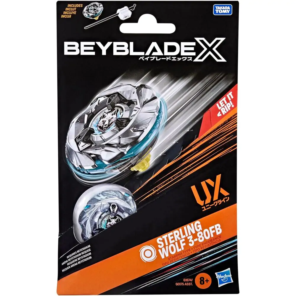 Beyblade X Sterling Wolf 3-80FB UX Zestaw startowy gra zdjęcie produktu