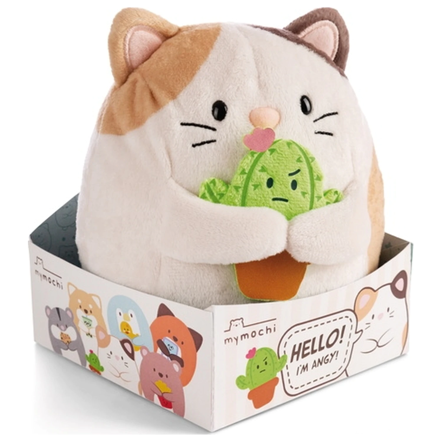 BIG FRIENDS Kot Angy z Kaktusem Pluszowy 27cm zdjęcie produktu
