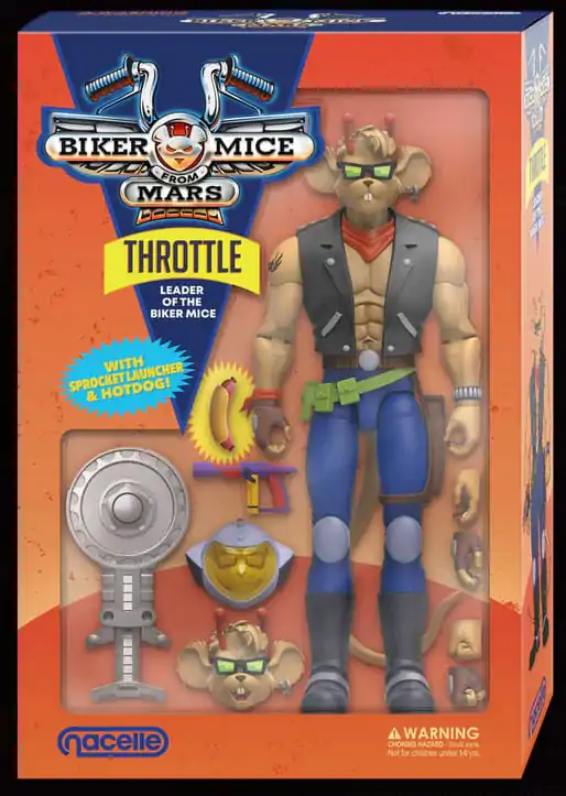 Biker Mice From Mars Figurka Akcji Throttle 18 cm zdjęcie produktu