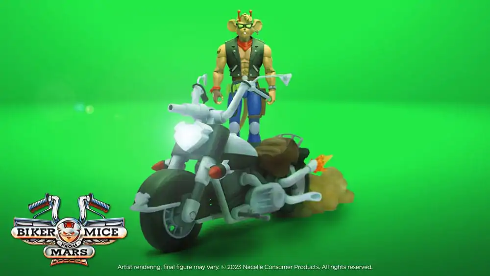Biker Mice From Mars Pojazd Motocykl Marsjański Potwora Throttle'a 23 cm zdjęcie produktu