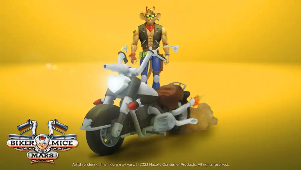 Biker Mice From Mars Pojazd Motocykl Marsjański Potwora Throttle'a 23 cm zdjęcie produktu
