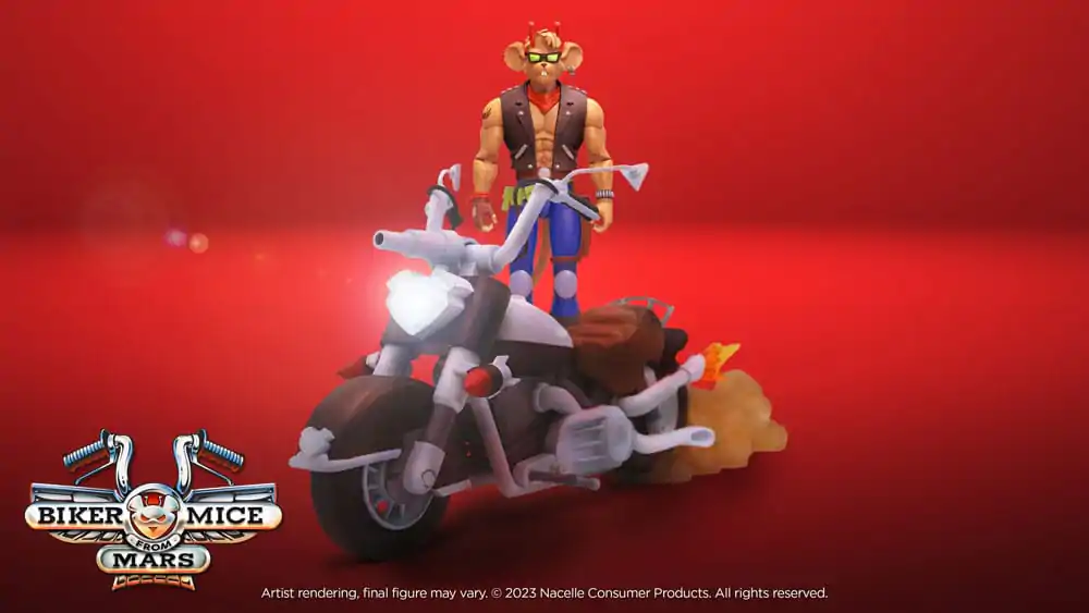Biker Mice From Mars Pojazd Motocykl Marsjański Potwora Throttle'a 23 cm zdjęcie produktu