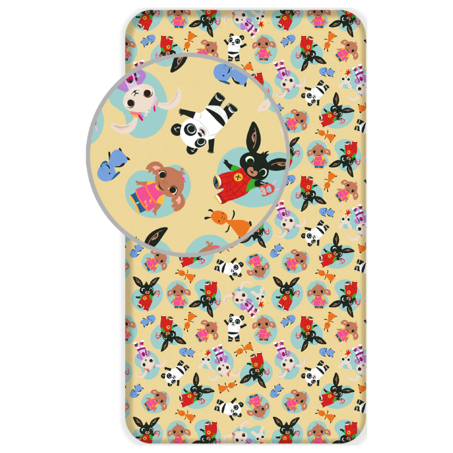 Bing Tiny Town prześcieradło z gumką 90x200 cm zdjęcie produktu