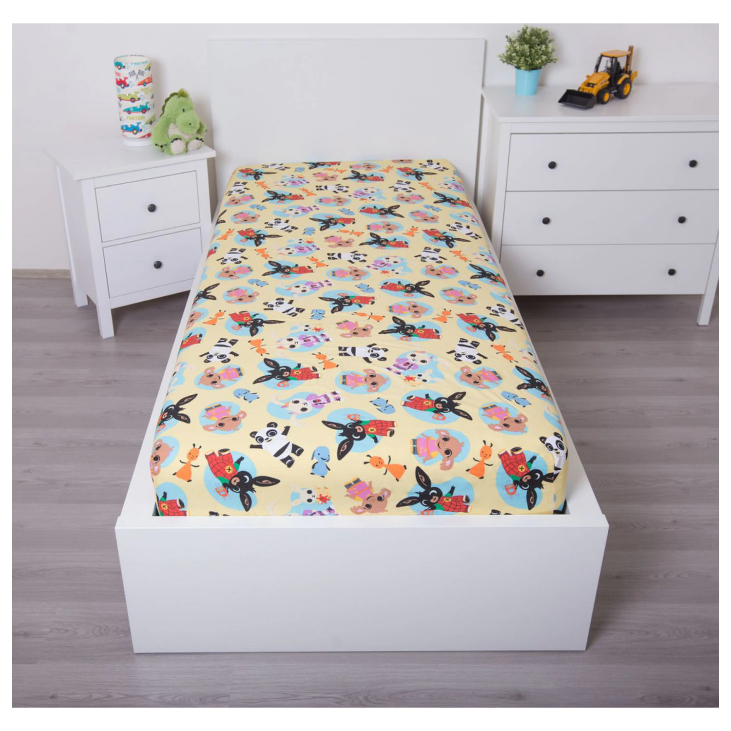 Bing Tiny Town prześcieradło z gumką 90x200 cm zdjęcie produktu