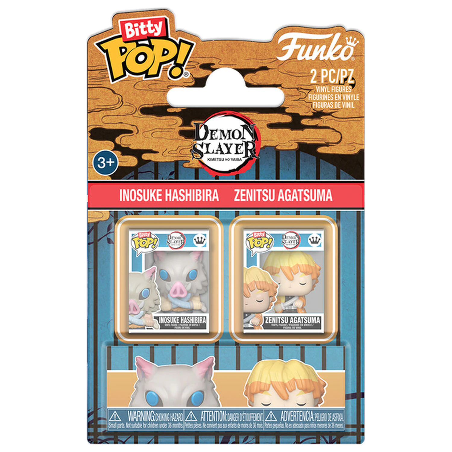 Bitty Funko POP! pack 2 Demon Slayer Inosuke i Zenitsu zdjęcie produktu