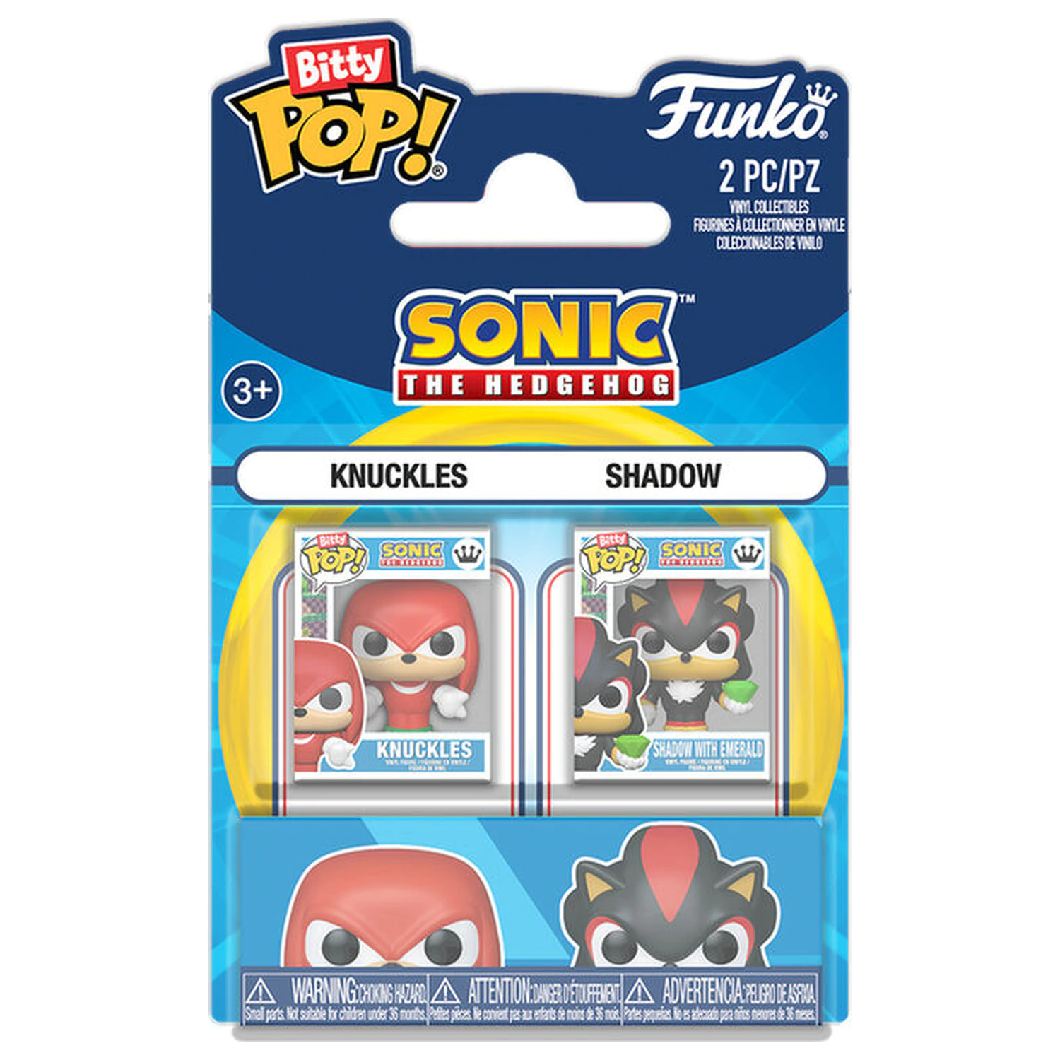 Bitty Funko POP pack 2 figurek Sonic The Hedgehog - Knuckles & Shadow zdjęcie produktu