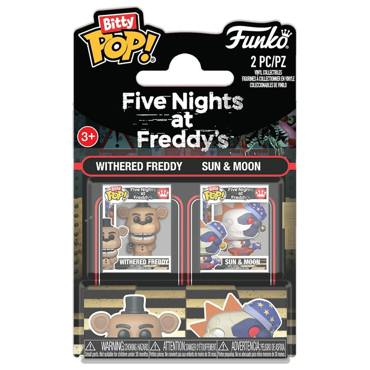 Bitty Funko POP figurka zestaw Five Nights at Freddys Withered Freddy - Sun & Moon zdjęcie produktu