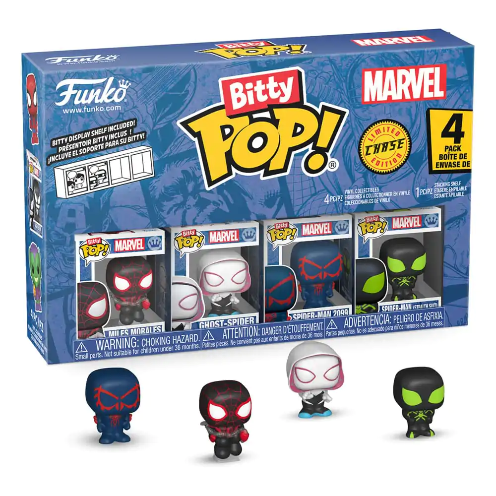 Bitty Funko POP Marvel Spider-Man Miles Vinyl Figure 4-Pack Morales zdjęcie produktu