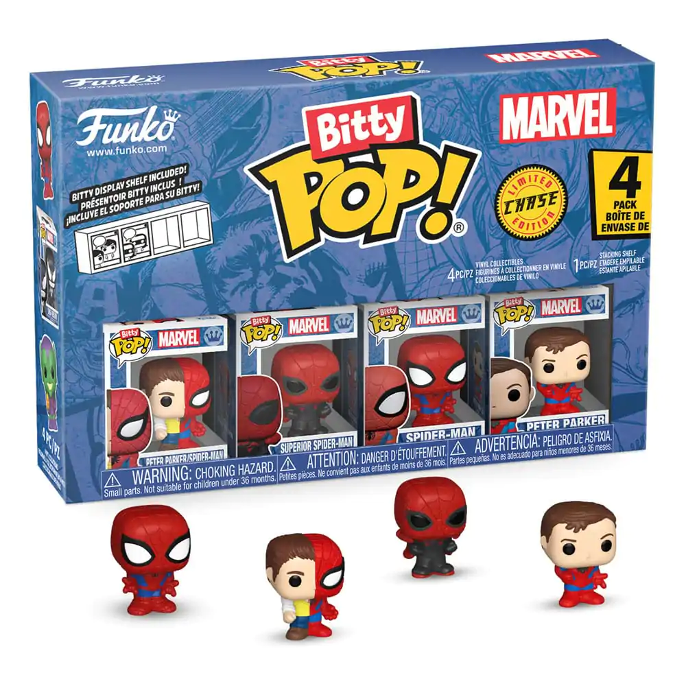 Bitty Funko POP Marvel Spider-Man Figurka winylowa 4-Pack Parker Split zdjęcie produktu