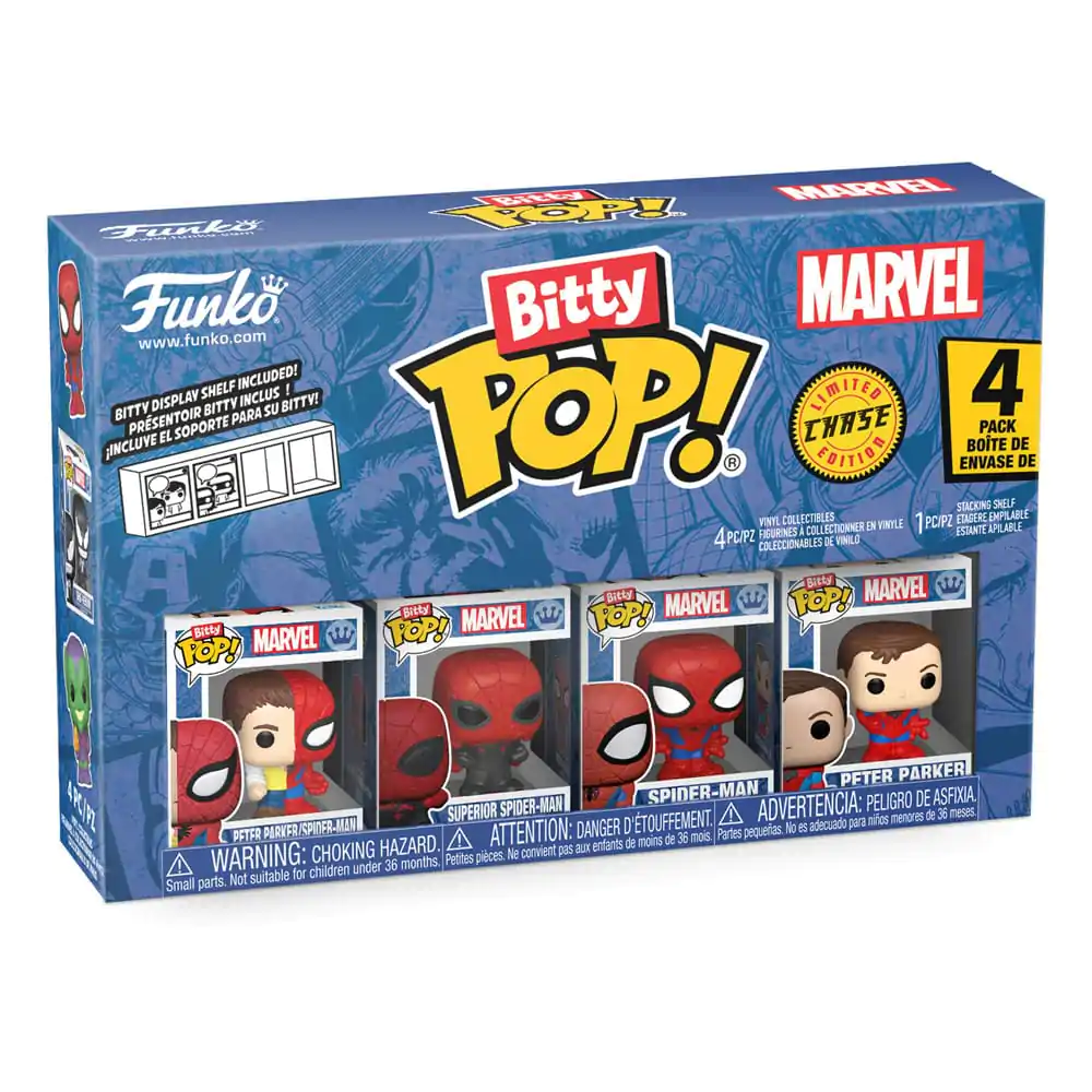 Bitty Funko POP Marvel Spider-Man Figurka winylowa 4-Pack Parker Split zdjęcie produktu