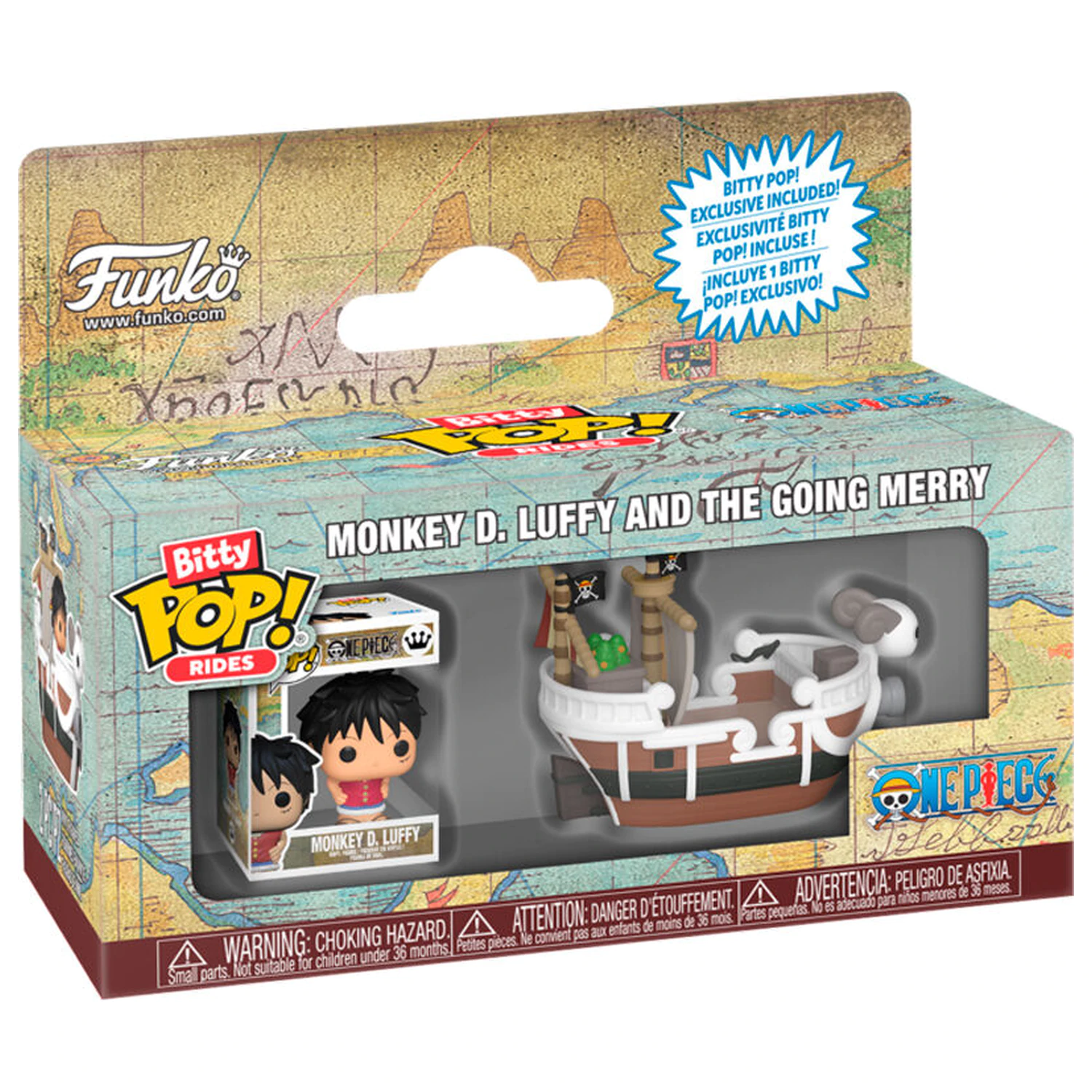 Figurka Bitty Funko POP Ride One Piece Monkey D. Luffy i Going Merry zdjęcie produktu