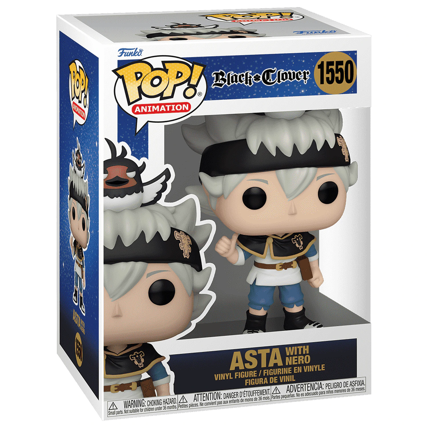 Black Clover POP! Animation Figurka Winylowa Asta z Nero 9 cm zdjęcie produktu