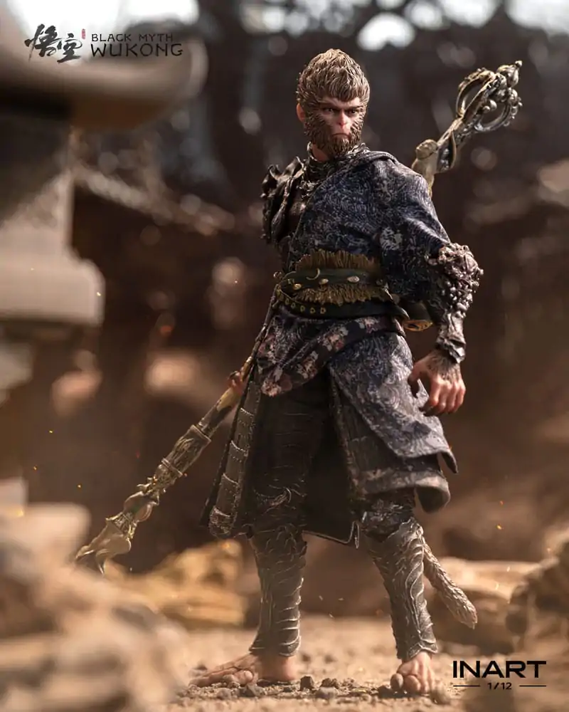 Black Myth: Wukong Figurka Akcji 1/12 Wybraniec w Zestawie Brązowej Zbroi Wersja Deluxe 16 cm zdjęcie produktu