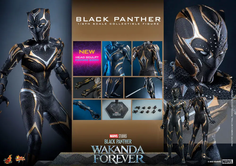 Black Panther: Wakanda Forever Movie Masterpiece Figurka Akcji 1/6 Black Panther 28 cm zdjęcie produktu