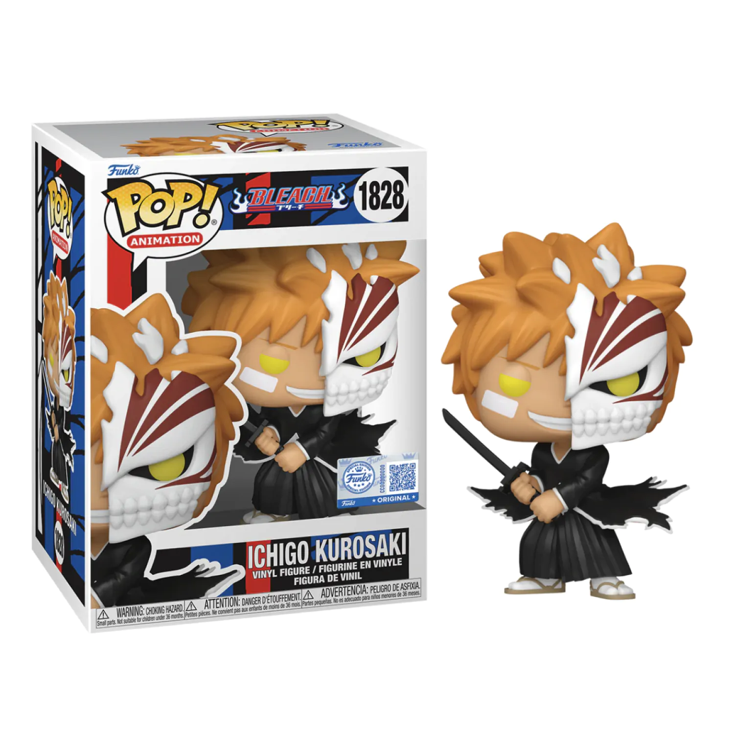 Bleach Funko POP! Animation Figurka winylowa Ichigo with Half Mask Exclusive 9 cm zdjęcie produktu