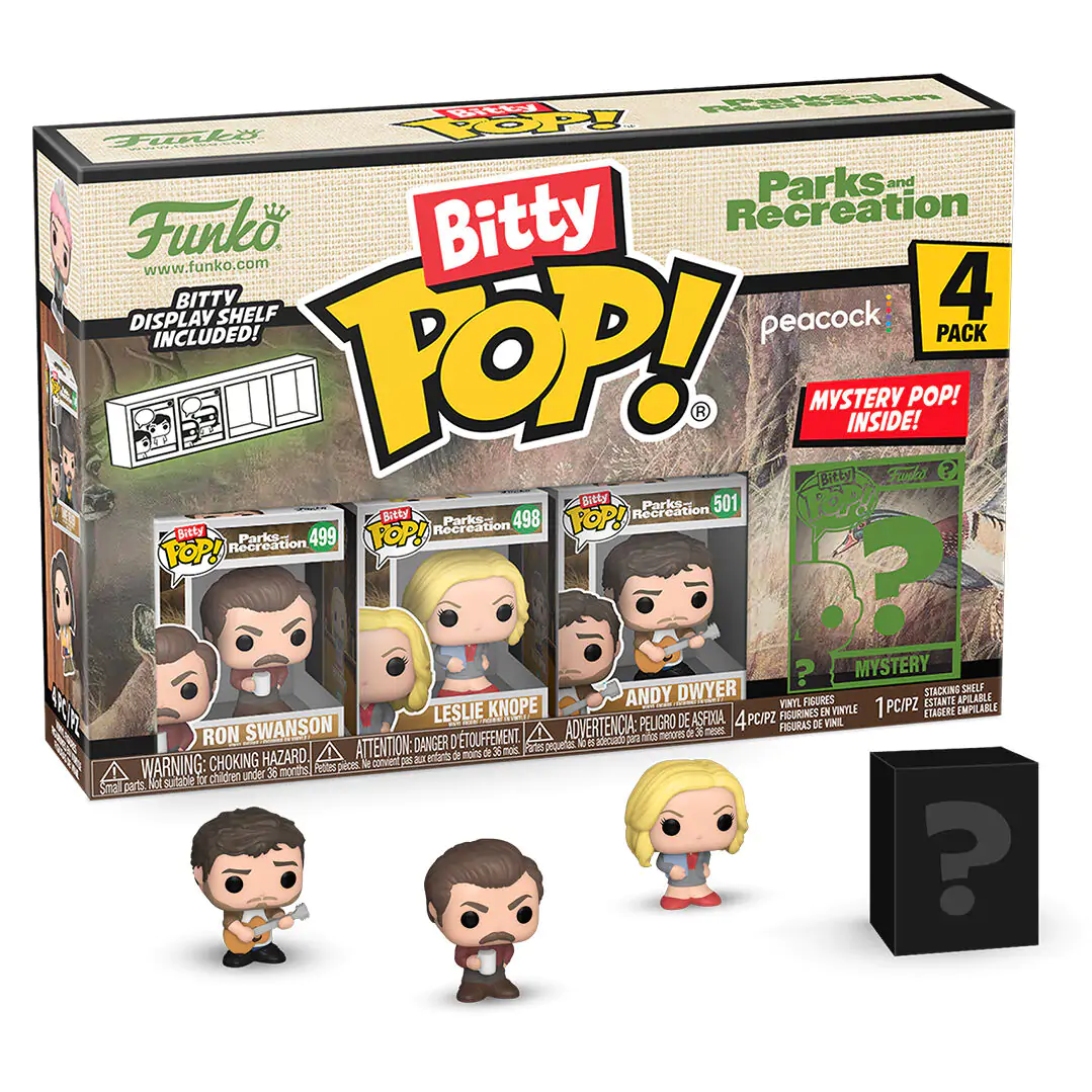 Blister 4 figurki Bitty Funko POP Park and Recreation Ron zdjęcie produktu